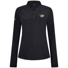 Nashville Predators - Levelwear Women's Spike Raglan Quarter-Zip Top Black