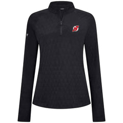 New Jersey Devils - Levelwear Women's Spike Raglan Quarter-Zip Top Black