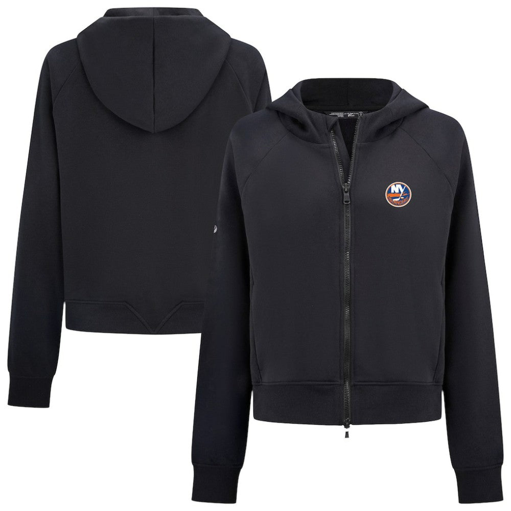 New York Islanders - Levelwear Women's Judd Raglan Full-Zip Hoodie Black
