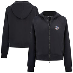 New York Islanders - Levelwear Women's Judd Raglan Full-Zip Hoodie Black