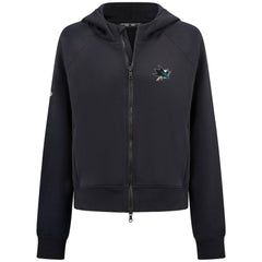 San Jose Sharks - Levelwear Women's Judd Raglan Full-Zip Hoodie Black