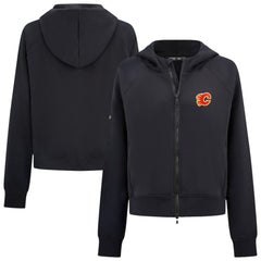 Calgary Flames - Levelwear Women's Judd Raglan Full-Zip Hoodie Black