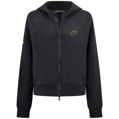 Minnesota Wild - Levelwear Women's Judd Raglan Full-Zip Hoodie Black