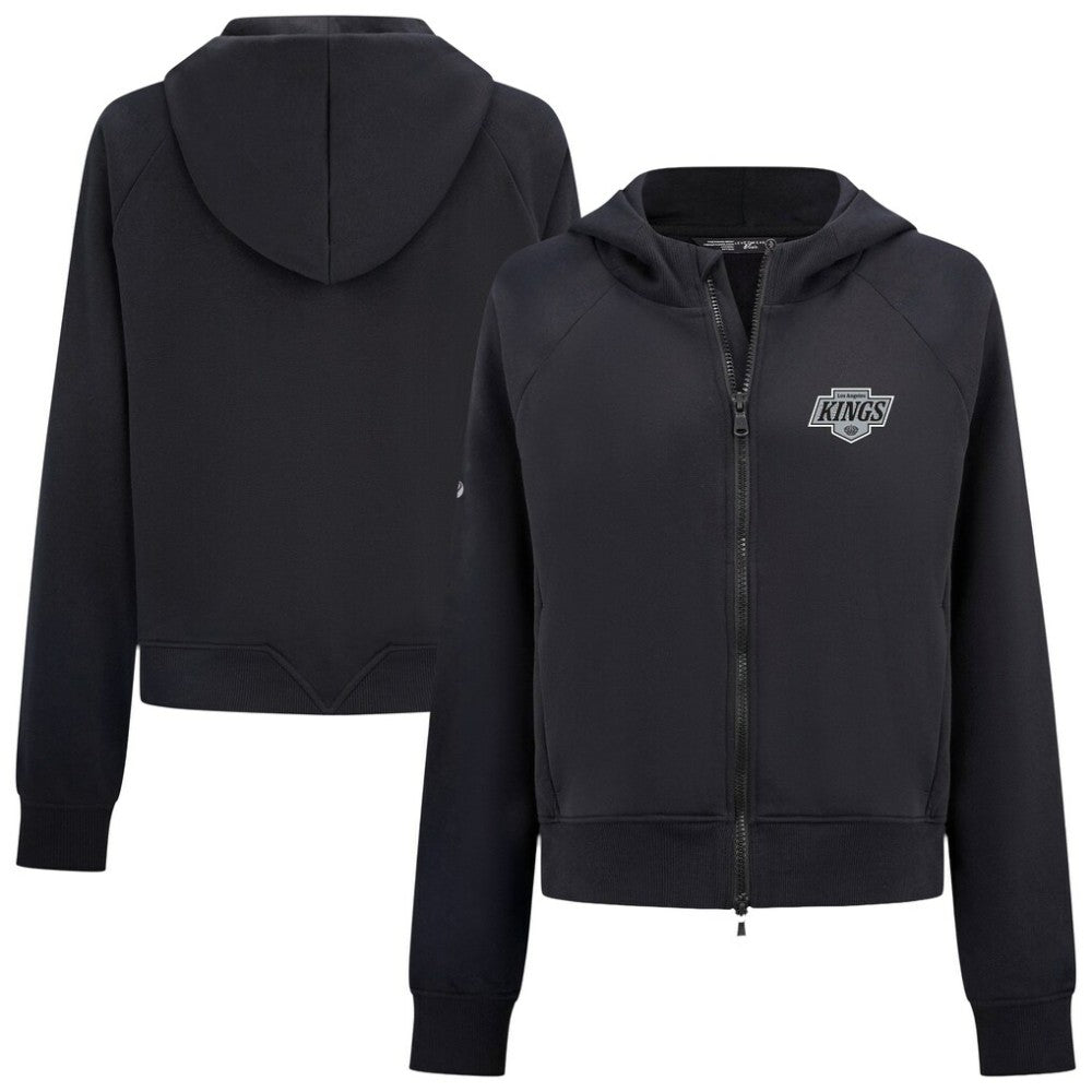 Los Angeles Kings - Levelwear Women's Judd Raglan Full-Zip Hoodie Black