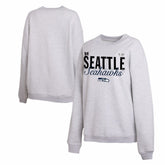 Seattle Seahawks WEAR by Erin Andrews Women's Super Bowl LX Fleece Sweatshirt Gray - NFL