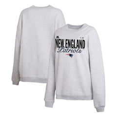 New England Patriots WEAR by Erin Andrews Women's Super Bowl LX Fleece Sweatshirt Gray - NFL