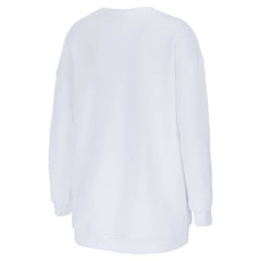 New England Patriots vs. Seattle Seahawks WEAR by Erin Andrews Women's Super Bowl LX Matchup Sweatshirt White - NFL
