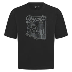 Milwaukee Brewers Levelwear Sunrise Luxe Signature Knit T-Shirt Near Me