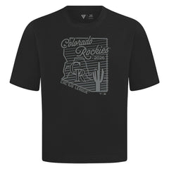 Colorado Rockies Levelwear Sunrise Luxe Signature Knit T-Shirt Lifestyle