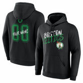 NBA - Boston Celtics Big & Tall Hustle Personalized Name & Number Hoodie - Black