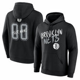 NBA - Brooklyn Nets Big & Tall Hustle Personalized Name & Number Hoodie - Black