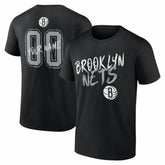 NBA - Brooklyn Nets Big & Tall Hustle Personalized Name & Number T-Shirt - Black