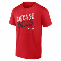 NBA - Chicago Bulls Big & Tall Hustle Personalized Name & Number T-Shirt - Red