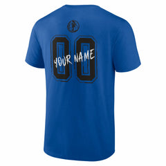 NBA - Dallas Mavericks Big & Tall Hustle Personalized Name & Number T-Shirt - Blue