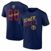 NBA - Denver Nuggets Big & Tall Hustle Personalized Name & Number T-Shirt - Navy