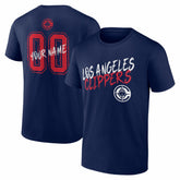 NBA - LA Clippers Big & Tall Hustle Personalized Name & Number T-Shirt - Navy