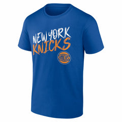 NBA - New York Knicks Big & Tall Hustle Personalized Name & Number T-Shirt - Blue