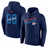 NBA - Oklahoma City Thunder Big & Tall Hustle Personalized Name & Number Hoodie - Navy