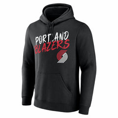 NBA - Portland Trail Blazers Big & Tall Hustle Personalized Name & Number Hoodie - Black