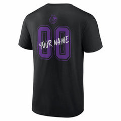 NBA - Sacramento Kings Big & Tall Hustle Personalized Name & Number T-Shirt - Black