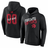 NBA - Toronto Raptors Big & Tall Hustle Personalized Name & Number Hoodie - Black