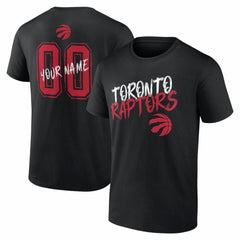 NBA - Toronto Raptors Big & Tall Hustle Personalized Name & Number T-Shirt - Black