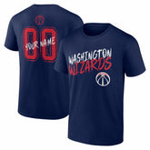 NBA - Washington Wizards Big & Tall Hustle Personalized Name & Number T-Shirt - Navy