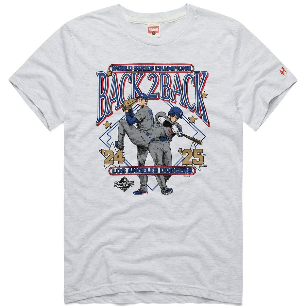 Shohei Ohtani Los Angeles Dodgers Homage Unisex 2026 Gold Collection Back-to-Back World Series Champions Tri-Blend T-Shirt discount