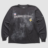 Minnesota Vikings Reebok 2000s Long Sleeve T-shirt Black Vintage - Fanatics