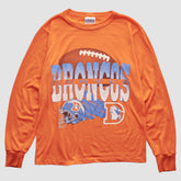 Denver Broncos NFL 90s Long Sleeve T-shirt Orange Vintage - Fanatics