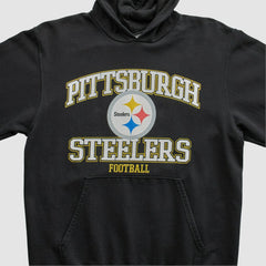 Pittsburgh Steelers NFL 2000s Hooded Pullover Sweatshirt Black Vintage - Fanatics