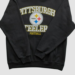 Pittsburgh Steelers NFL 2000s Hooded Pullover Sweatshirt Black Vintage - Fanatics