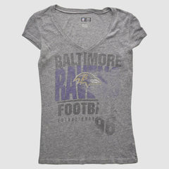 Baltimore Ravens NFL 2010s T-shirt Heather Gray Vintage - Fanatics
