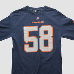 Denver Broncos NFL 2010s Long Sleeve T-shirt Navy Vintage - Fanatics