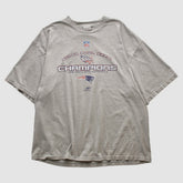 New England Patriots Reebok 2002 T-shirt Heather Gray Vintage - Fanatics