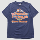 Denver Broncos Logo Athletic 1998 T-shirt Navy Vintage - Fanatics