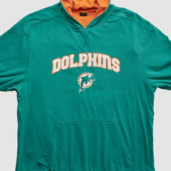 Miami Dolphins 2010s Hooded Pullover Sweatshirt Teal Vintage - Fanatics