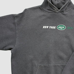 New York Jets Team Edition Apparel 2000s Hooded Pullover Sweatshirt Charcoal Vintage - Fanatics