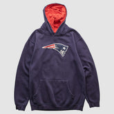 New England Patriots NFL 2000s Hooded Pullover Sweatshirt Navy Vintage - Fanatics