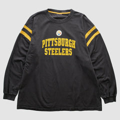 Pittsburgh Steelers 2000s Long Sleeve T-shirt Black Vintage - Fanatics