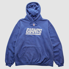 New York Giants Reebok 2000s Hooded Pullover Sweatshirt Blue Vintage - Fanatics