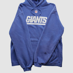 New York Giants Reebok 2000s Hooded Pullover Sweatshirt Blue Vintage - Fanatics