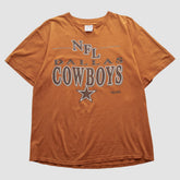 Dallas Cowboys Trench 90s T-shirt Orange Vintage - Fanatics