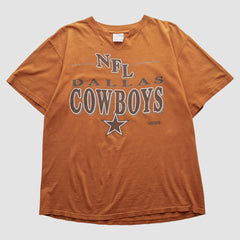 Dallas Cowboys Trench 90s T-shirt Orange Vintage - Fanatics