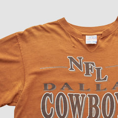 Dallas Cowboys Trench 90s T-shirt Orange Vintage - Fanatics
