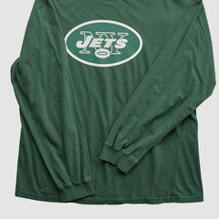 New York Jets NFL 2000s Long Sleeve T-shirt Green Vintage - Fanatics