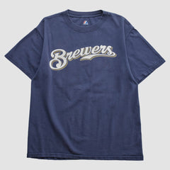 Milwaukee Brewers Majestic 2000s T-shirt for sale