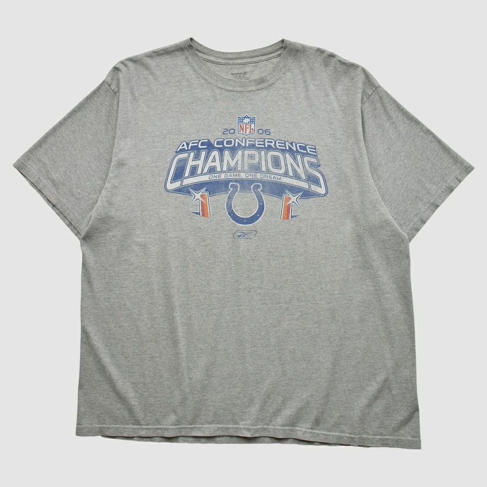 Indianapolis Colts Reebok 2006 T-shirt Heather Gray Vintage - Fanatics