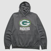 Green Bay Packers NFL 2010s Hooded Pullover Sweatshirt Charcoal Vintage - Fanatics