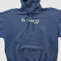 Seattle Seahawks NFL 2000s Hooded Pullover Sweatshirt Navy Vintage - Fanatics